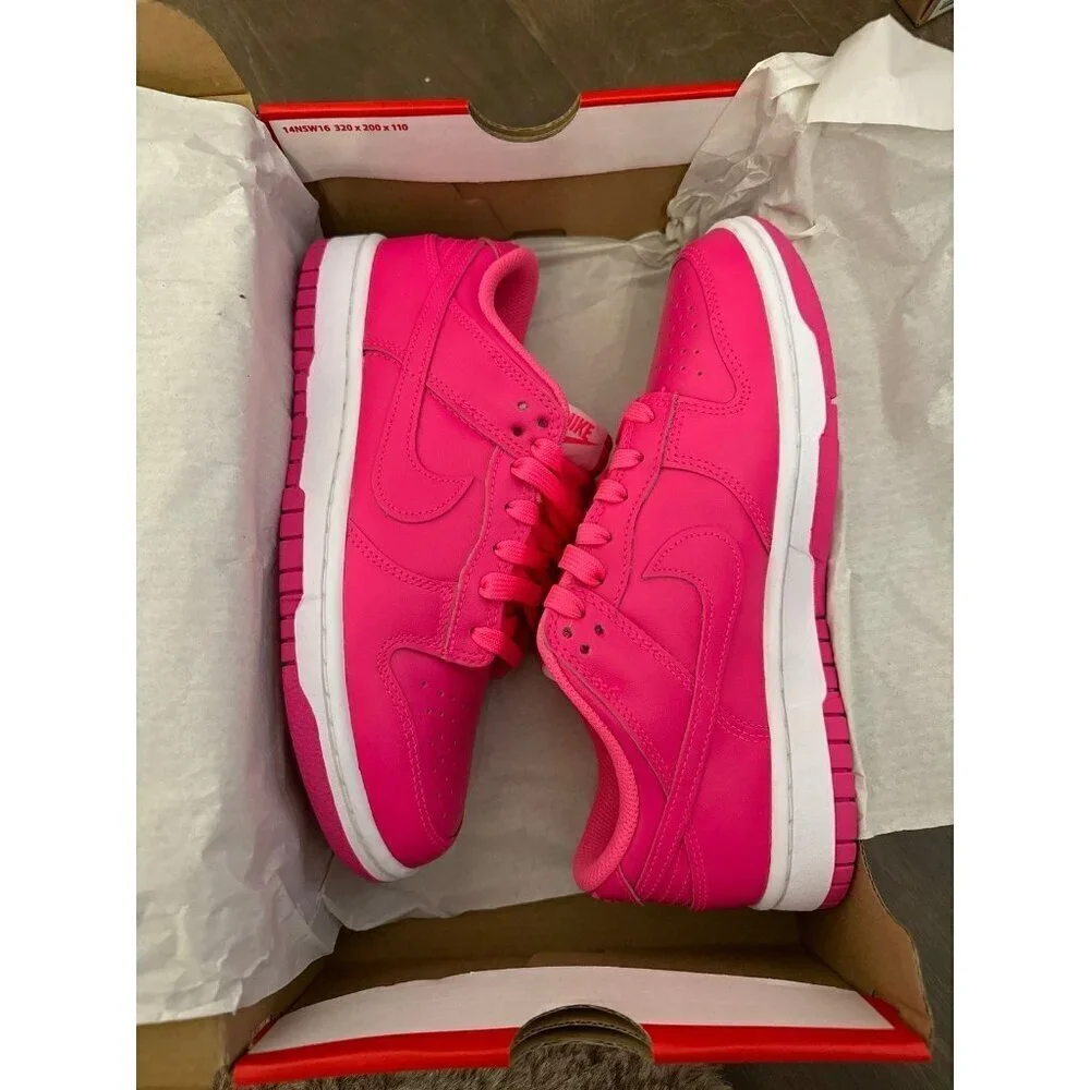 Nike dunk low hyper pink / white